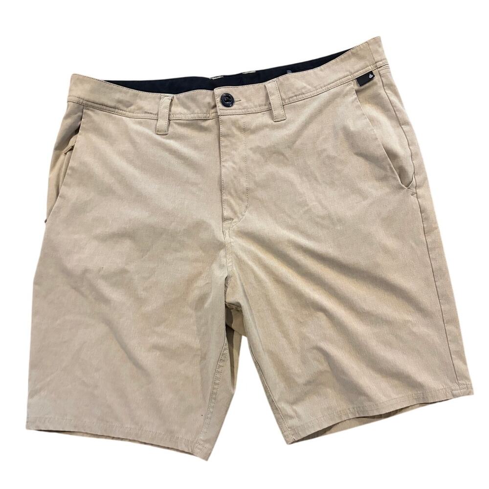 Volcom Men's Frickin Modern Stretch‎ 21" Chino Short Brown 36" Waist 9" Inseam
